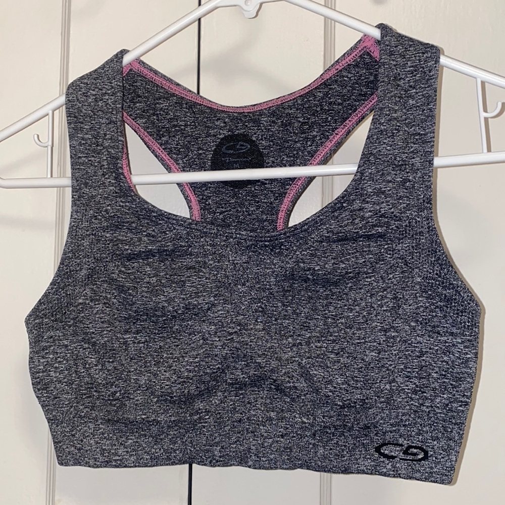 C9 by Champion Medium Gray Pink Sports Bra